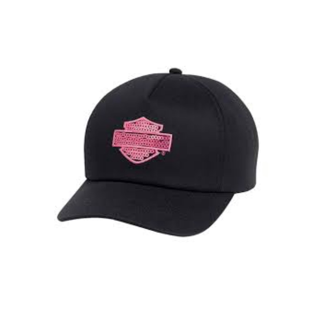 Pink Sequin Harley Davison Hat